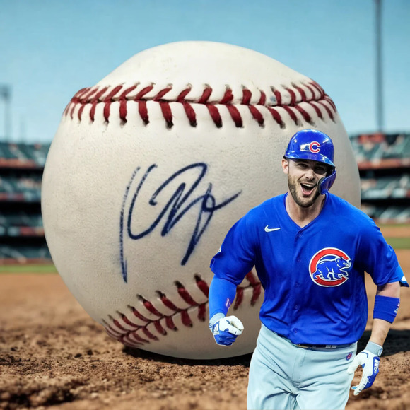 Kris Bryant Chicago Cubs Rockies Signed OMLB Baseball Sweet Spot NL MVP WS Champ - Picture 1 of 11